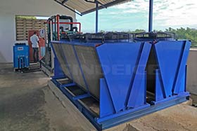 坦桑尼亚海鲜加工，日产15吨风冷制冰机